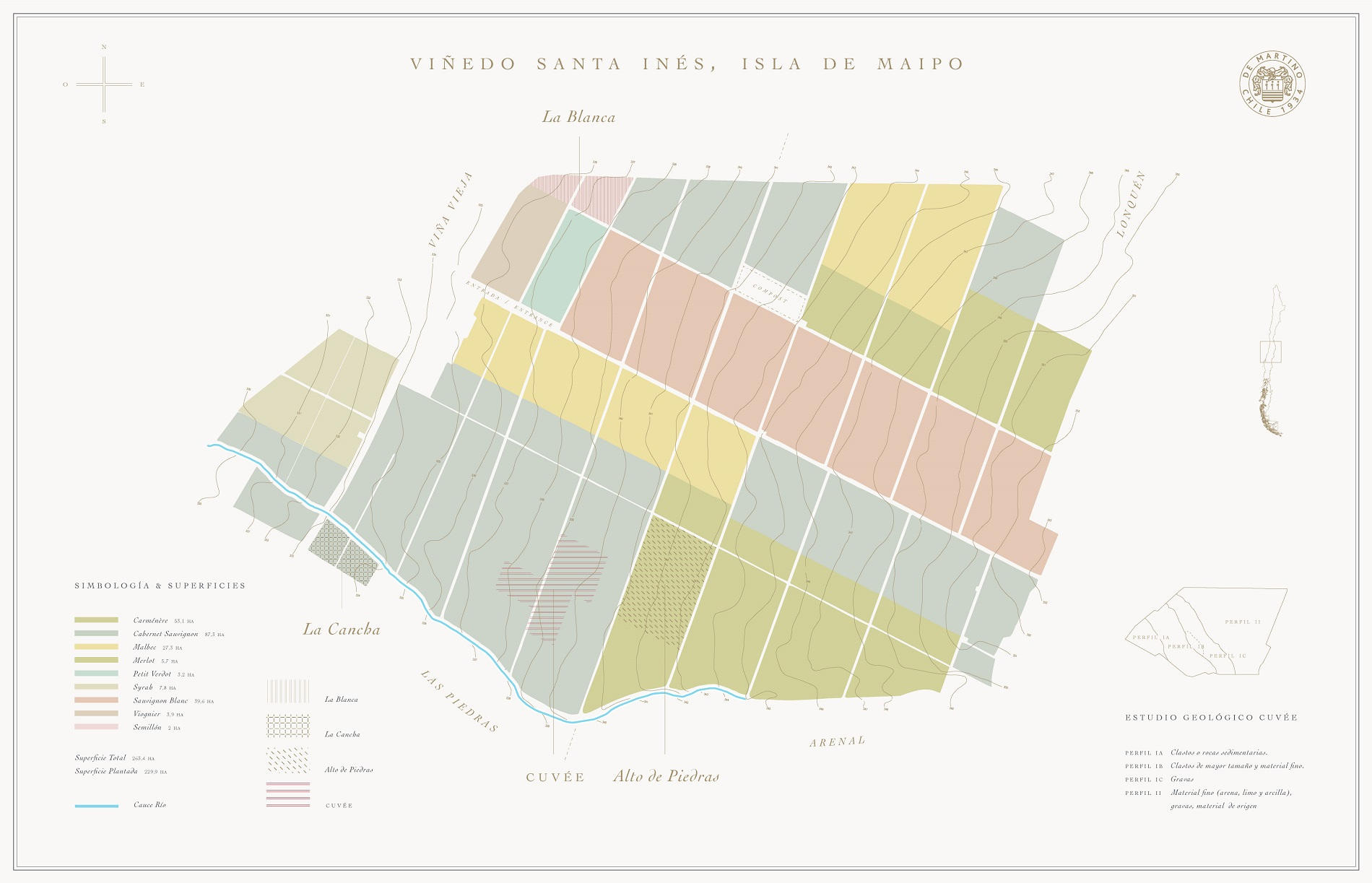Viñedo Santa Inés, Isla de Maipo
